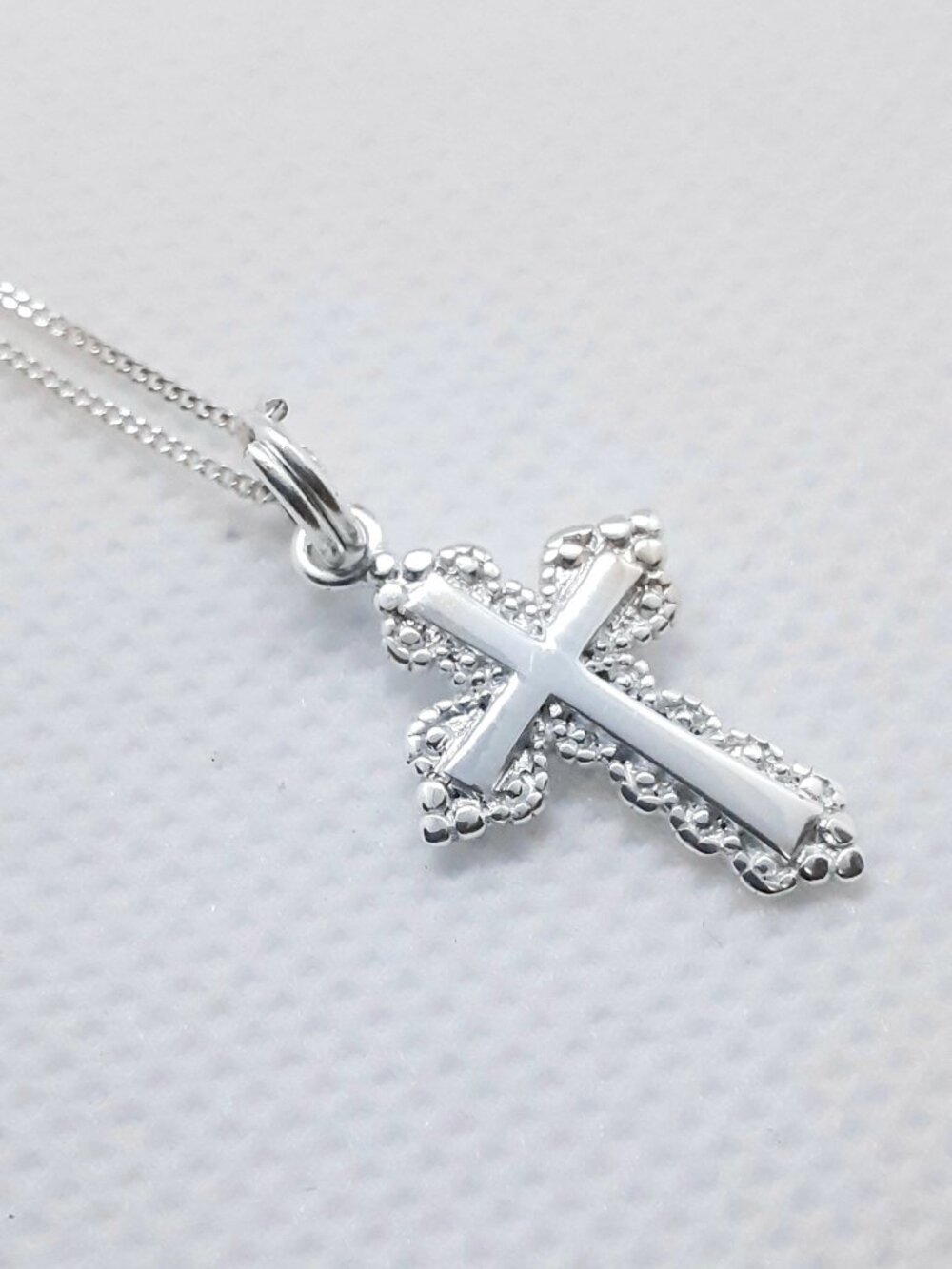 NEW 925 silver cross pendant - Picture 6 of 10